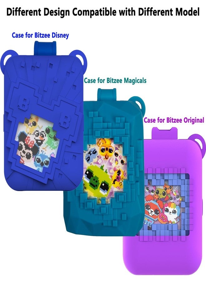 RAWECUD Silicone Case for Bitzee Disney Interactive Toy Digital Pet, Protective Cover for Bitzee Disney Virtual Digital Pet Accessories (Blue) - Image 4